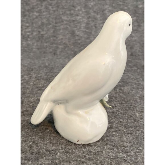 3 Ceramic Bird Figurine Floral Detail Ivory Toned Accent Home Decor Vtg - Picture 12 of 16